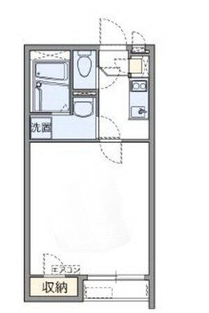 クレイノさんふらわー入谷の物件間取画像